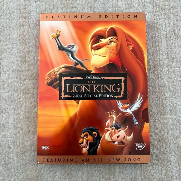 3 for $6 The Lion King Platinum Edition 2 Disc DVD Special Edition - Picture 1 of 10